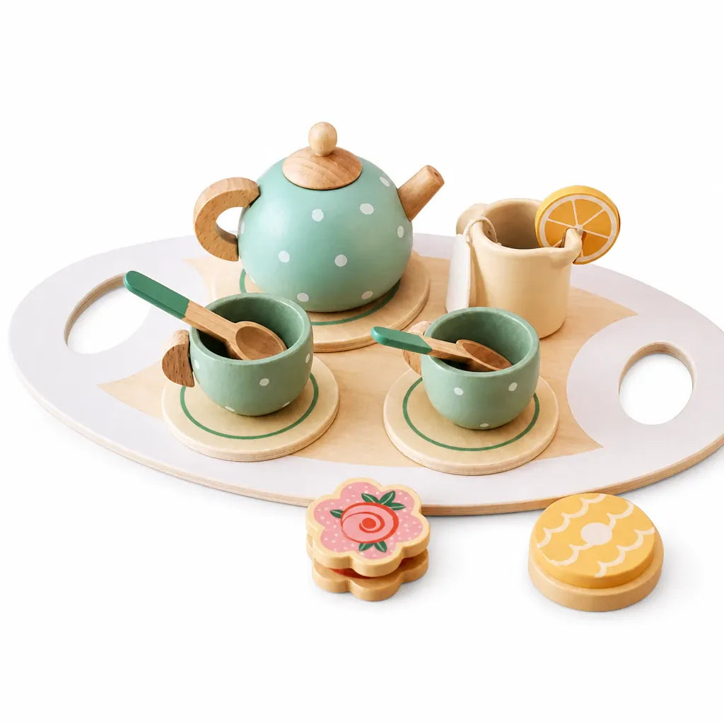Nelokid Wooden Toy Tea Set