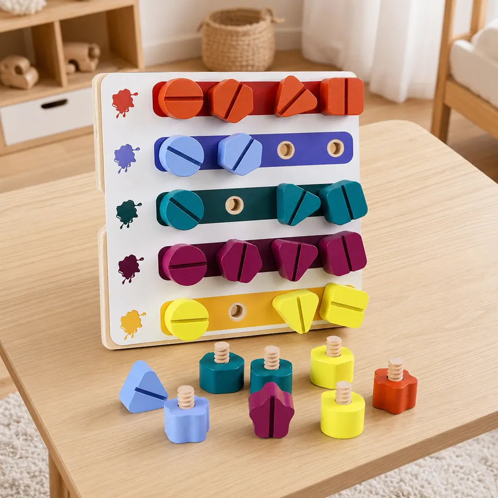 Nelokid Wood Screw Puzzle