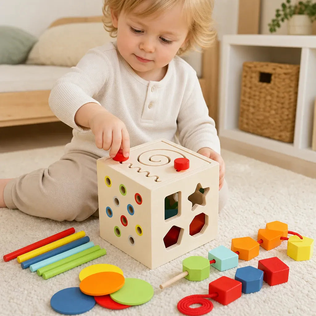 Nelokid Wooden Bead Maze