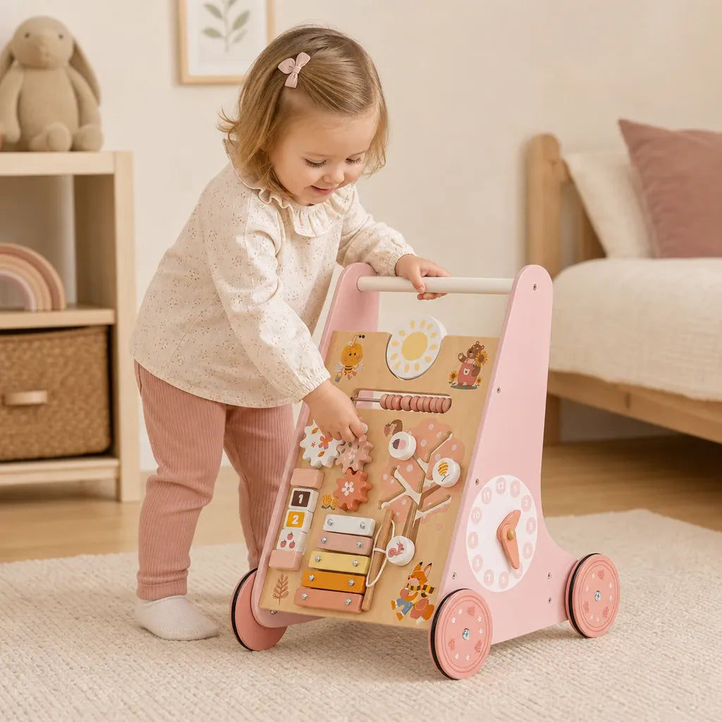 Nelokid Wooden Walker for Baby