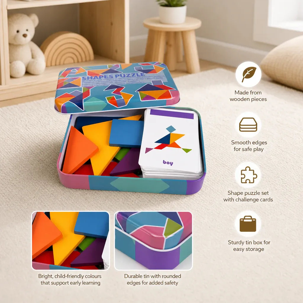 Nelokid Wooden Shape Puzzle