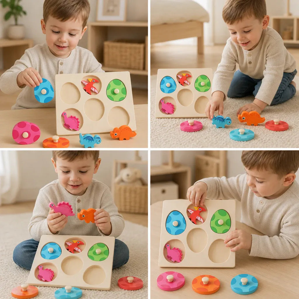 Nelokid Dinosaur Wooden Jigsaw Puzzle
