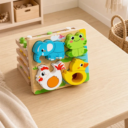 Nelokid 3D Wooden Animal Puzzles
