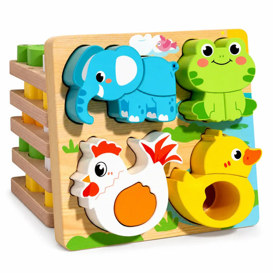 Nelokid 3D Wooden Animal Puzzles