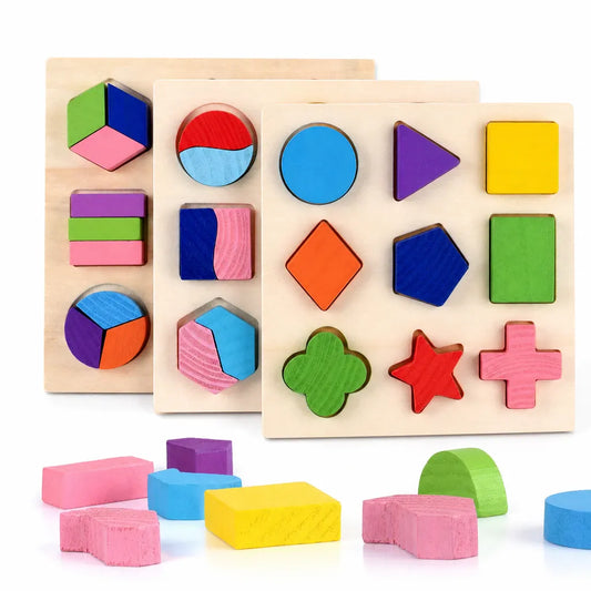 Nelokid Wooden Shape Puzzle Montessori