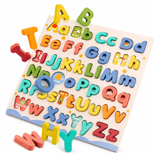 Nelokid Wooden Alphabet Puzzle