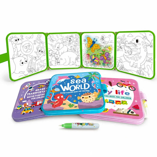 Nelokid Magic Water Painting Book