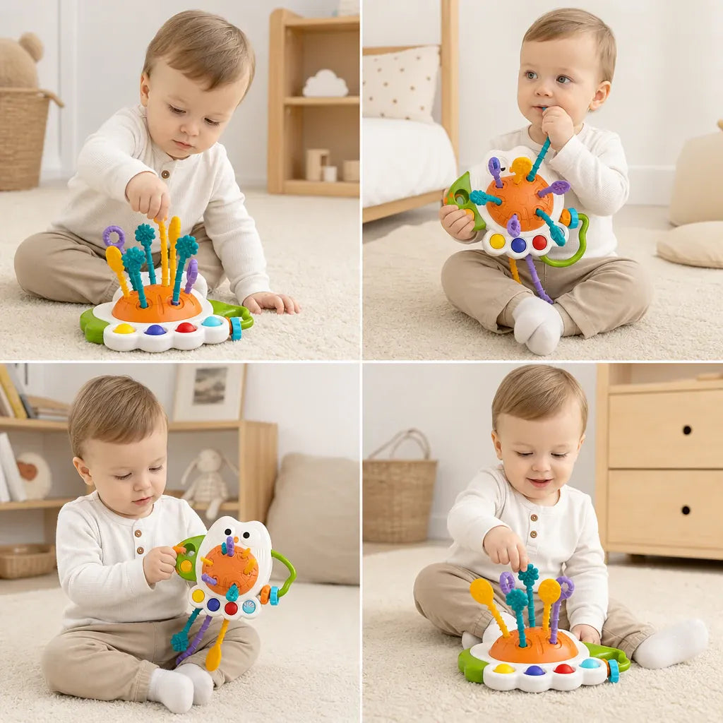 Nelokid Montessori Pull String Toy