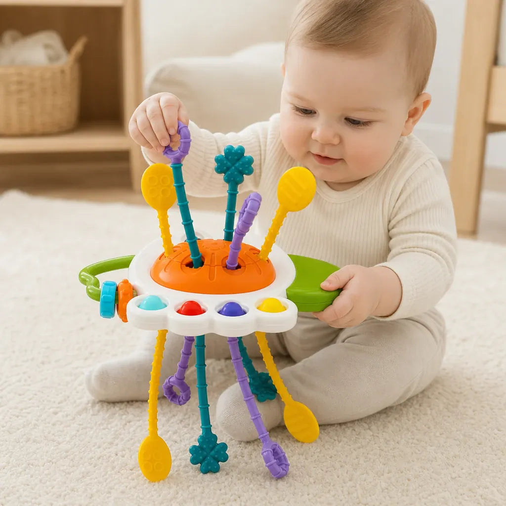 Nelokid Montessori Pull String Toy