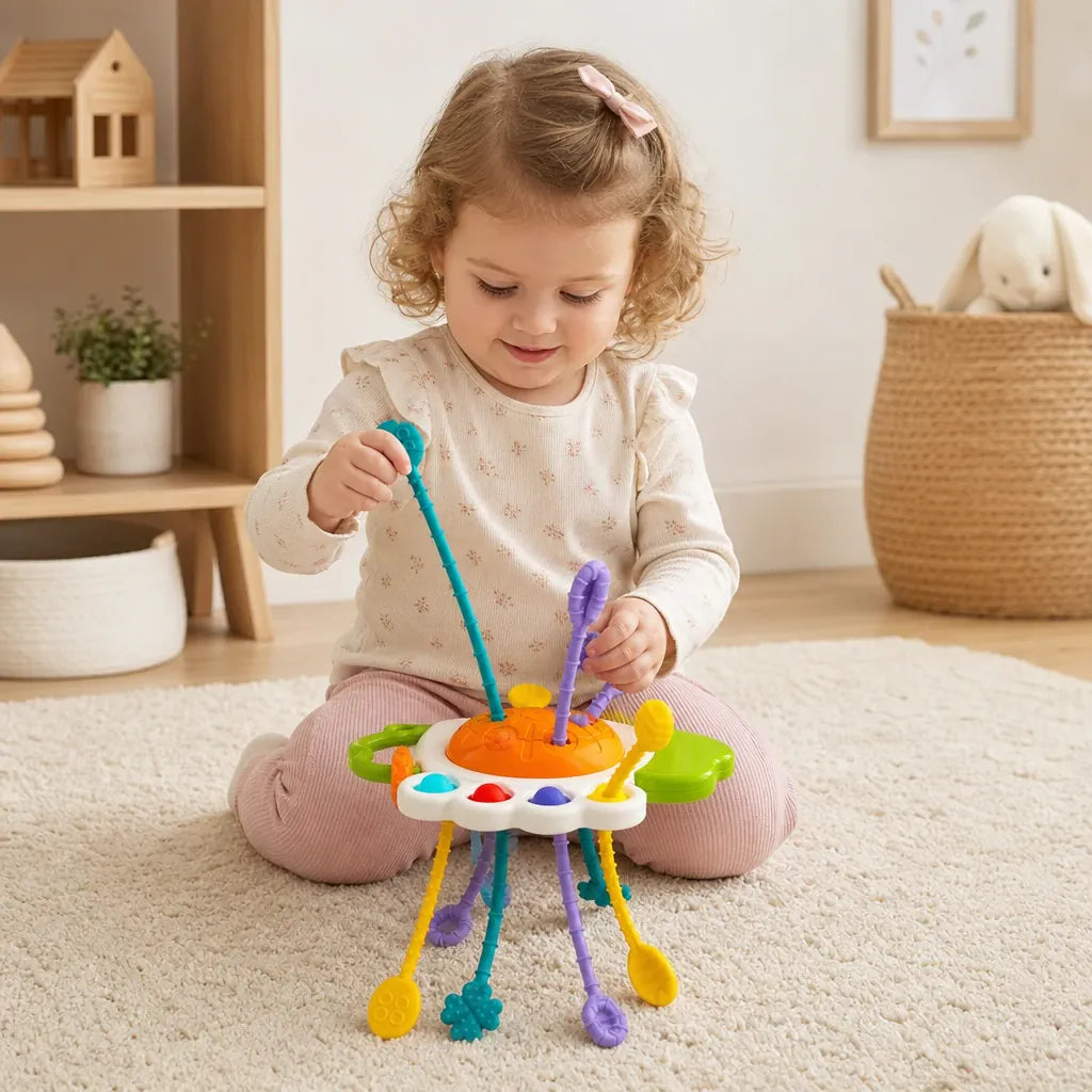 Nelokid Montessori Pull String Toy
