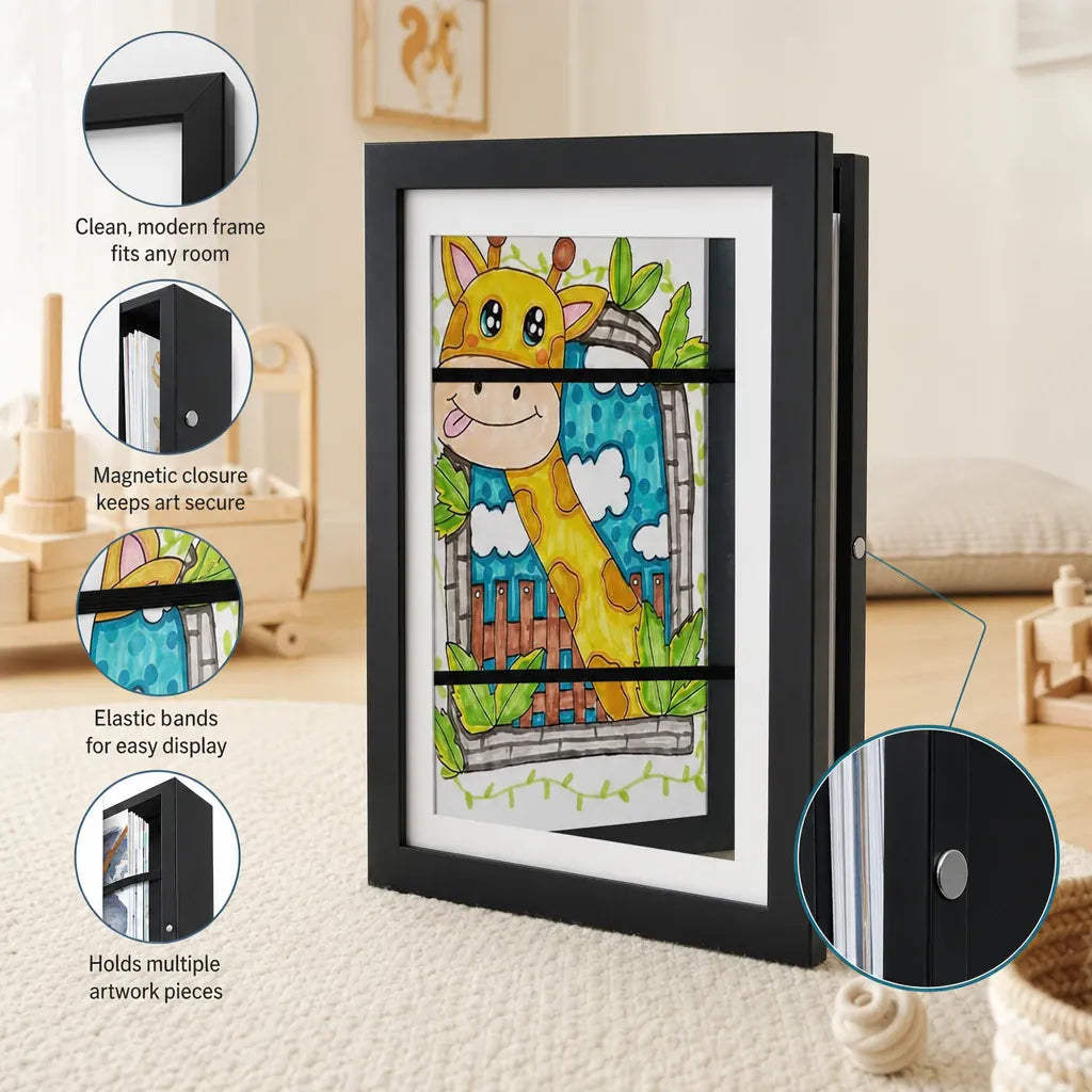 Nelokid Childrens Art Display Frame