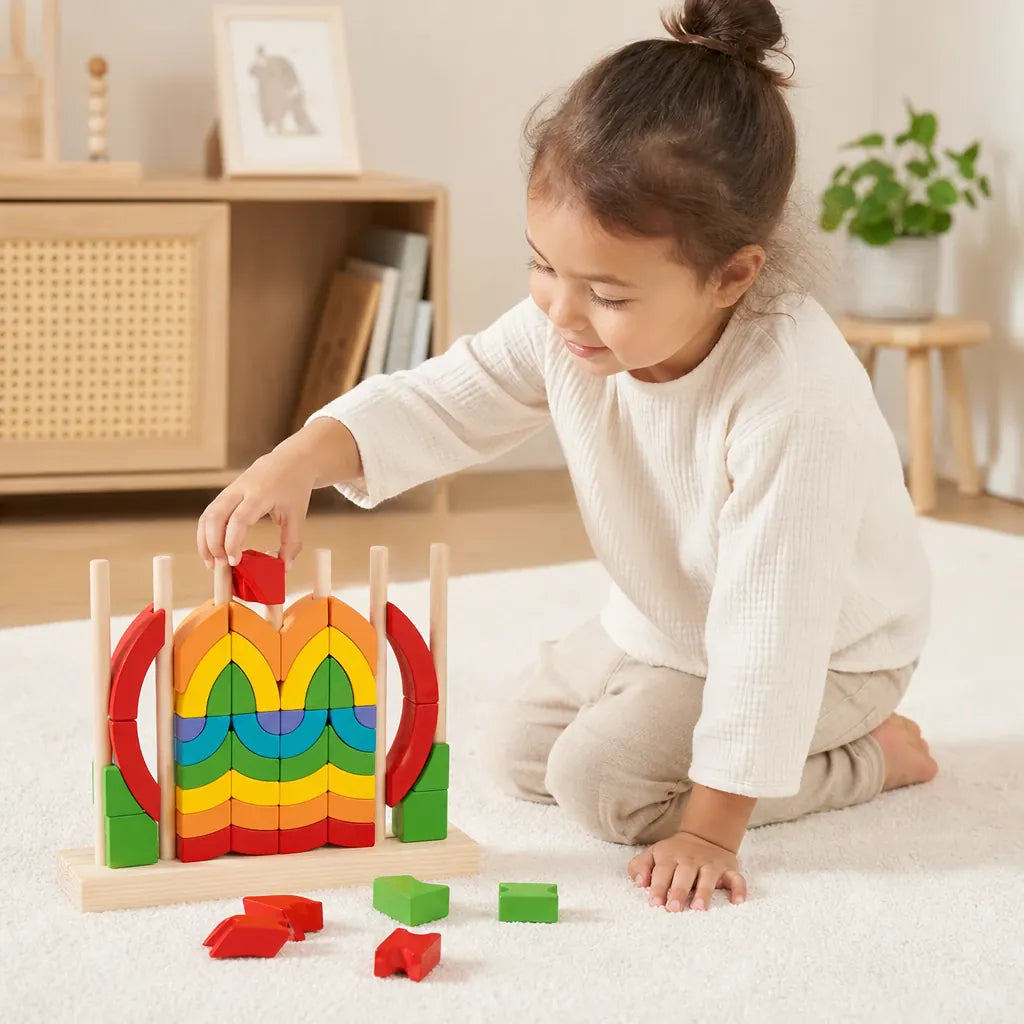 Nelokid Geometric Stacking Toy
