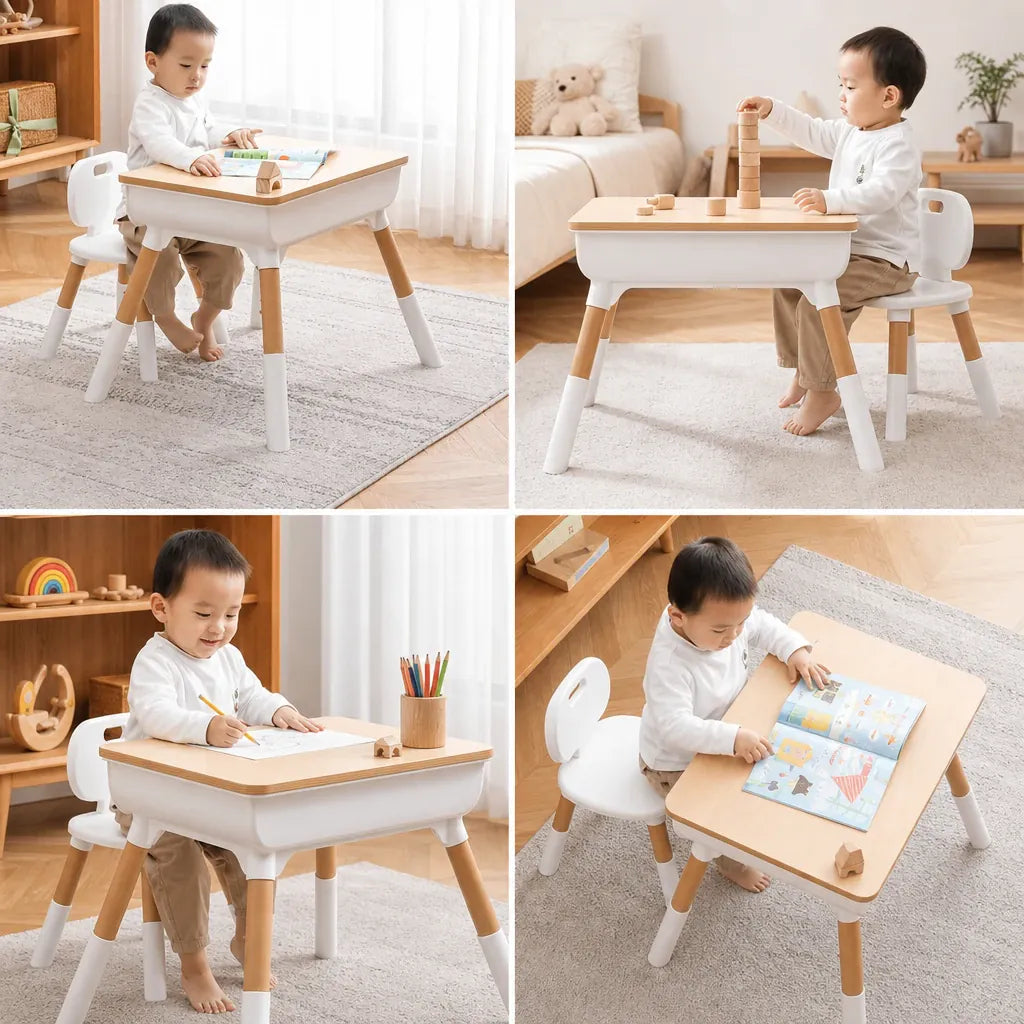 Nelokid Kids Table And Chair Set