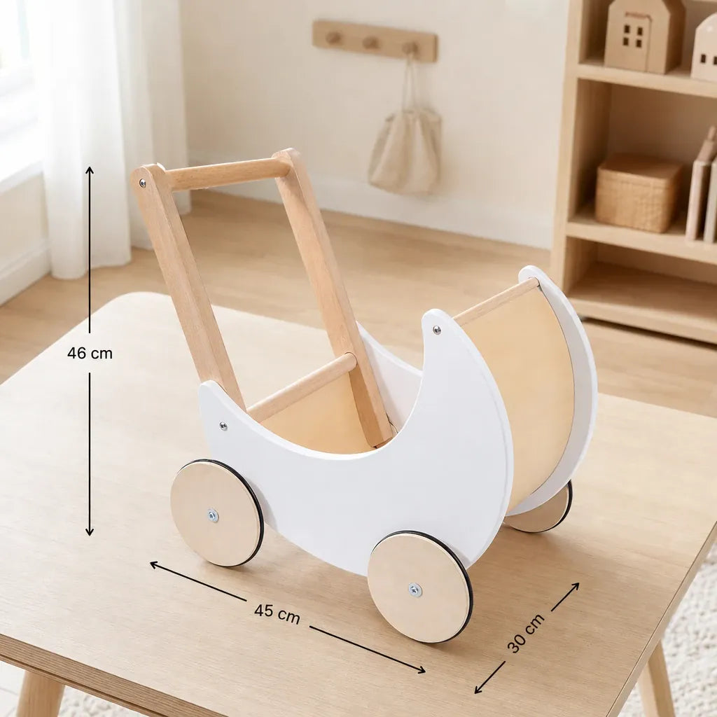 Nelokid Wooden Push Along Walker