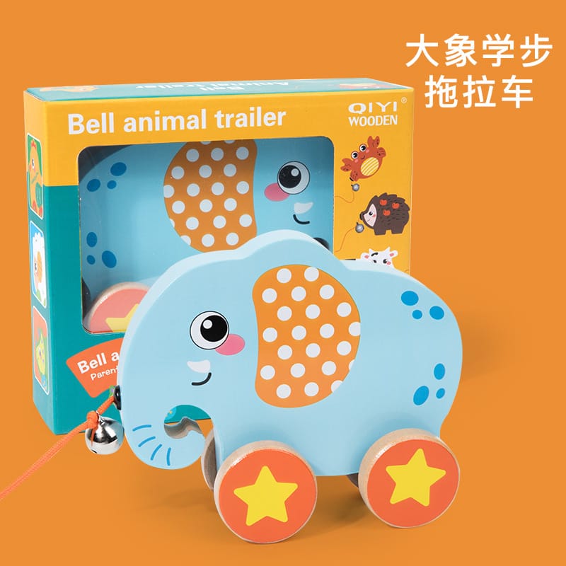 Nelokid Wooden Pull Along Toy