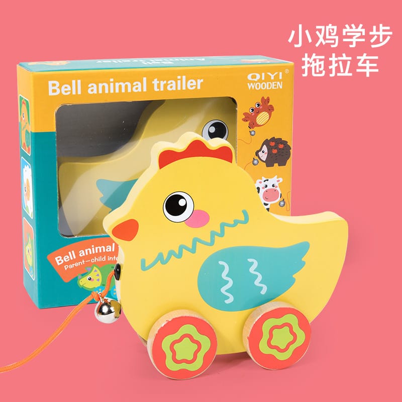 Nelokid Wooden Pull Along Toy