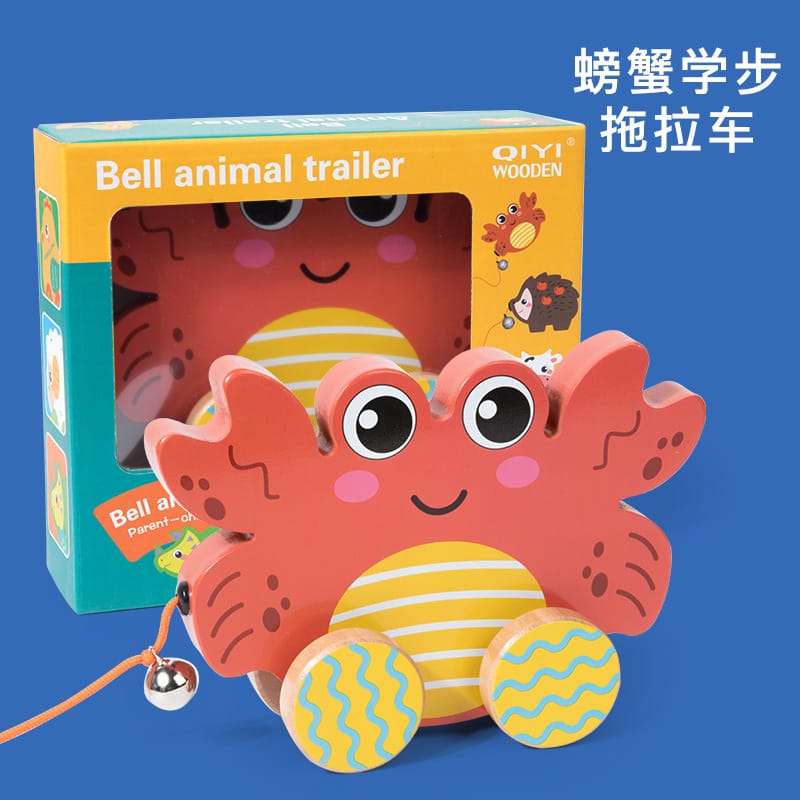 Nelokid Wooden Pull Along Toy