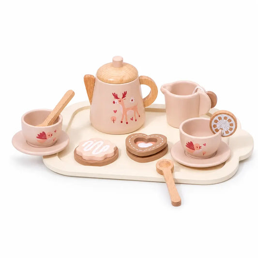 Nelokid Wooden Afternoon Tea Set